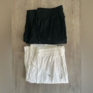 Athleta Retreat Linen High Rise Wide Leg Pants